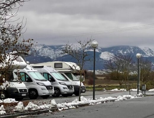 Área de autocaravanas en Agurain-Salvatierra, Álava