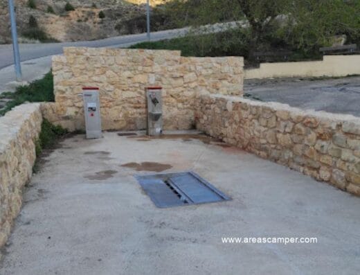 Área de autocaravanas de Alcorisa, Teruel