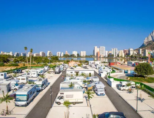 Área de autocaravanas en Calpe, Alicante – Área Calpe Austral