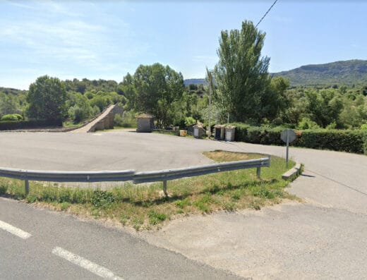 Área de autocaravanas en Capella, Huesca