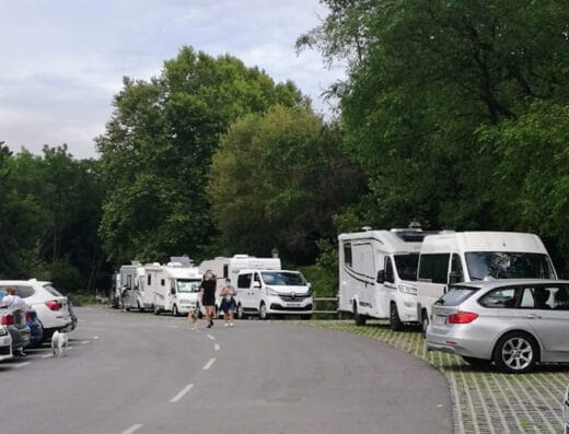 Parking de autocaravanas de Cartes, Cantabria
