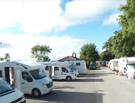 Área de autocaravanas en Corconte, Cantabria