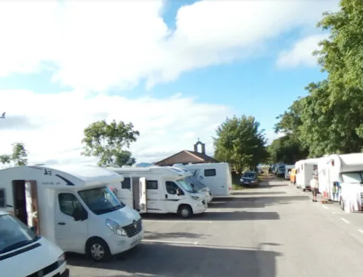 Área de autocaravanas en Corconte, Cantabria