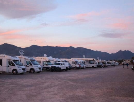 Parking de autocaravanas en El Grau de Castelló – Playa del Gurugú