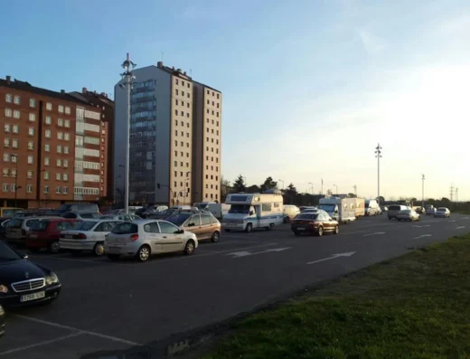 Parking de pernocta de autocaravanas de Gijón, Asturias