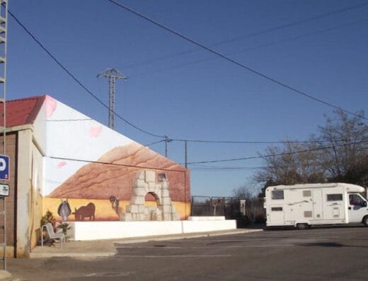Área de autocaravanas en La Salzadella, Castellón