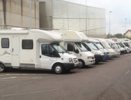 Área de autocaravanas de Lugones, Asturias