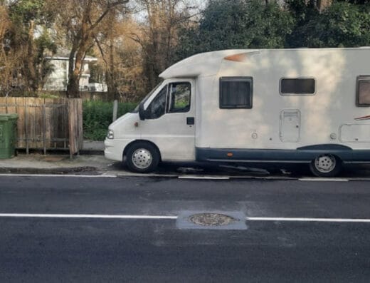 Área de autocaravanas en Muiño do Vento-Oleiros, A Coruña