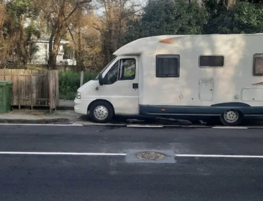 Área de autocaravanas en Muiño do Vento-Oleiros, A Coruña