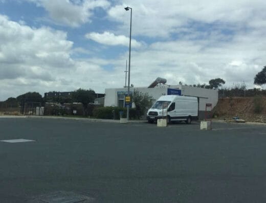 Área de autocaravanas en Las Pajanosas, Repsol Vía de la Plata