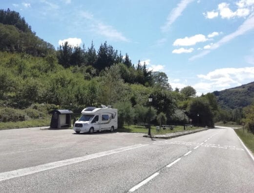 Área de autocaravanas de Pesoz, Asturias