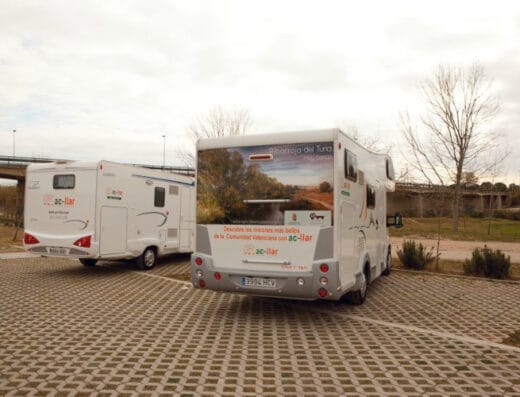 Parking de autocaravanas de Ribarroja, Valencia