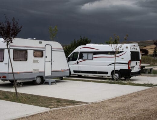Área de autocaravanas en Santa María del Campo, Burgos