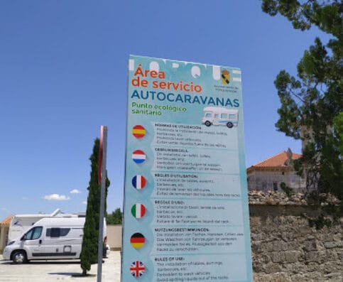 Área de autocaravanas de Torquemada, Palencia