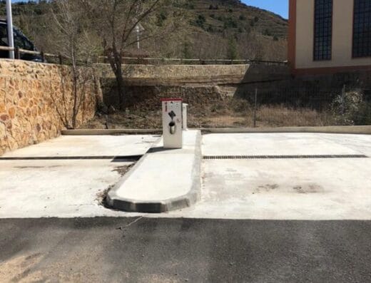 Área de autocaravanas en Utrillas, Teruel – Parque Minero