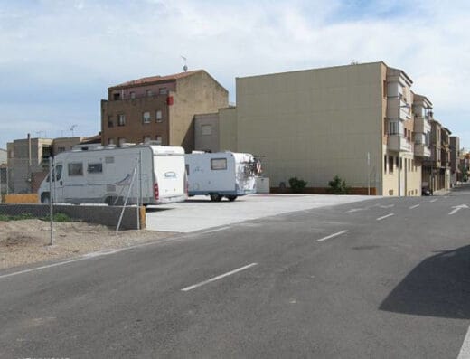Área de autocaravanas en Alcover, Tarragona – Ruta Andorra