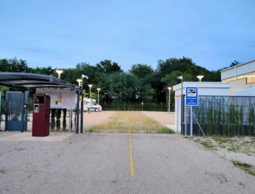 Área de autocaravanas en Argamasilla de Alba, Ciudad Real