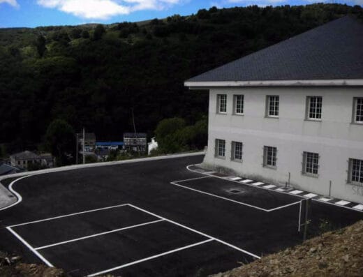 Área de autocaravanas en As Nogais, Lugo