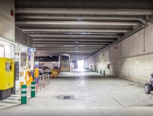 Área de autocaravanas en Barcelona – Parking García Faria BSM Bus