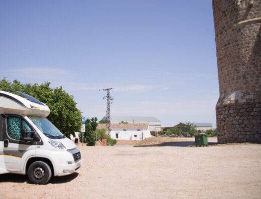 Área de autocaravanas en Castillo de Garcimuñoz, Cuenca