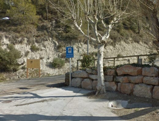 Área de autocaravanas en Navarclés, Barcelona