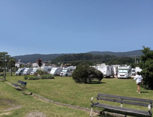 Área de autocaravanas en Poio, Pontevedra – Da Seca