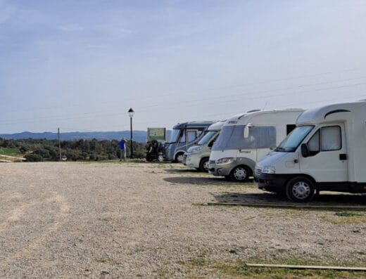 Área de autocaravanas en Prats de Lluçanès, Barcelona