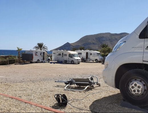 Área de autocaravanas Tortuga Mora en Águilas, Murcia