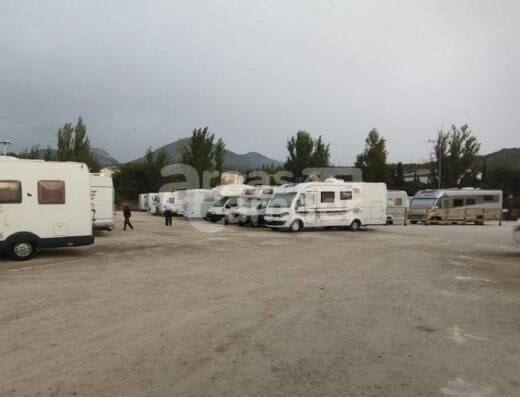 Área de autocaravanas en Caravaca de la Cruz, Murcia