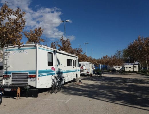 Área de autocaravanas en Ceutí, Murcia