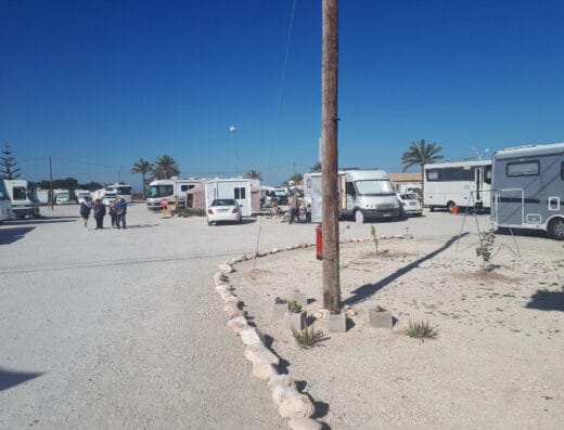 Área de autocaravanas en La Marina, Alicante –