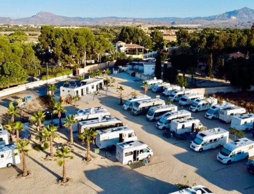 Área de autocaravanas en El Campello