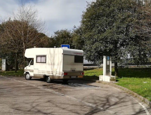 Área de autocaravanas en Anero, Cantabria – A8 dirección Santander