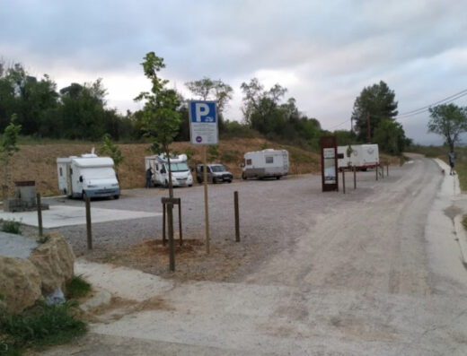Área de autocaravanas en Sant Sadurní d’Anoia, Barcelona