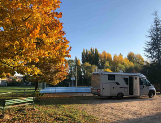 Parking pernocta autocaravanas en Caleruega, Burgos