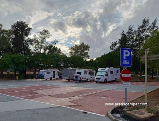 Área de autocaravanas Minas de Riotinto, Huelva