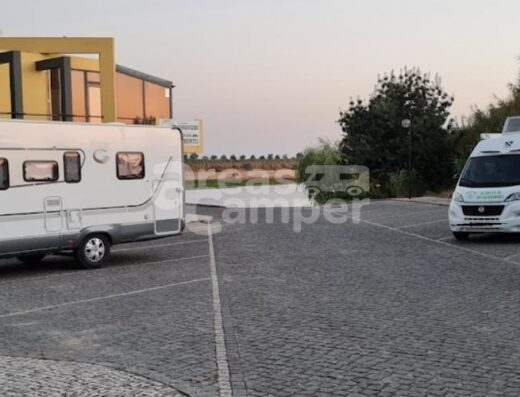 Área de autocaravana de Vila Nova Da Barquinha, Portugal