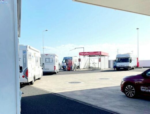 Área camper ES Cepsa Tahíche, Lanzarote