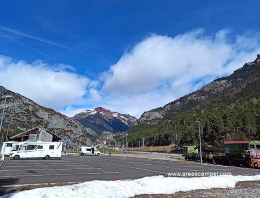 Área de autocaravanas Canfranc Estación, Huesca