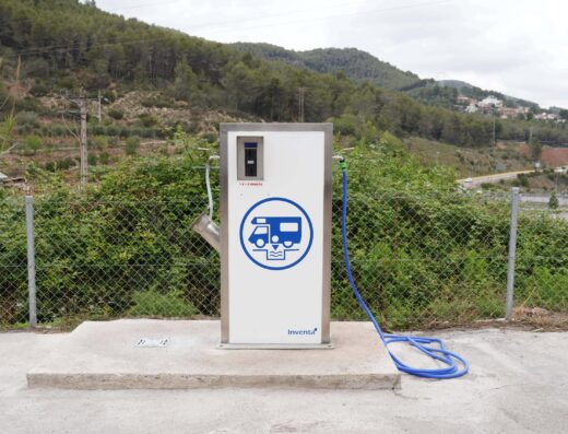 Parking de autocaravanas en Vallirana, Barcelona