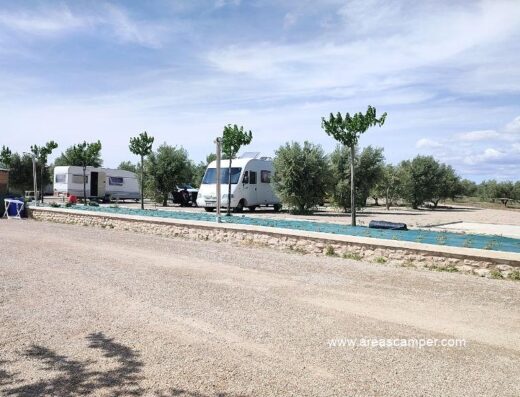 Área de autocaravanas La Campaneta en Benissanet, Tarragona