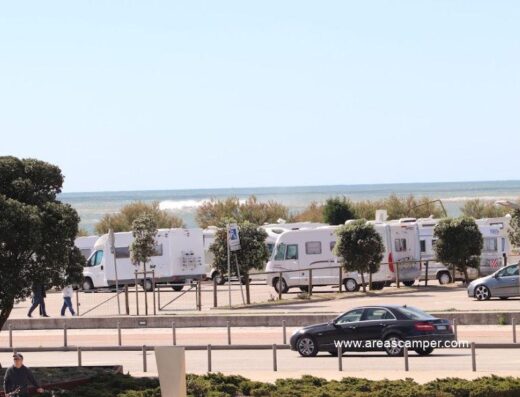 Área de autocaravanas en Figueira da Foz, Coímbra, Portugal