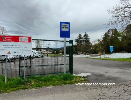 Área autocaravanas Barcena de Pie de Concha, Cantabria